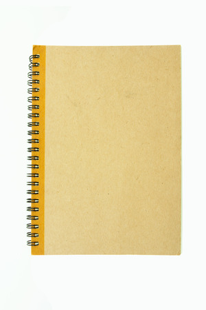 Notebook with space on white background.の写真素材