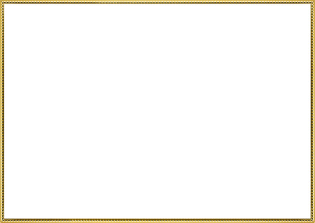 Classic vintage  gilded frame isolated on white background.の写真素材