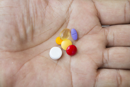 Drugs on hand.の写真素材