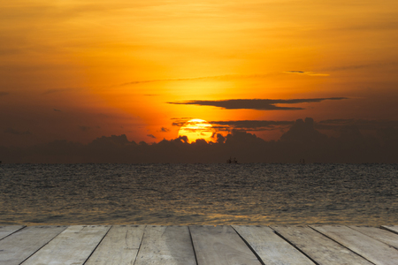 Sunrise and sea.の写真素材