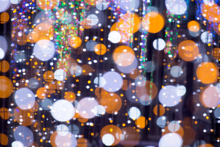 Abstract ball lights view background. Light blur background.