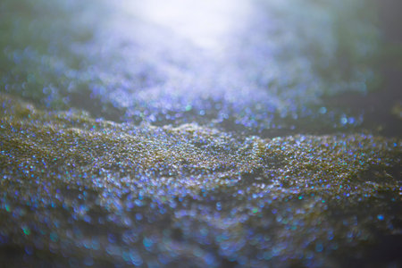 Glitter vintage lights background. Abstract blur background.