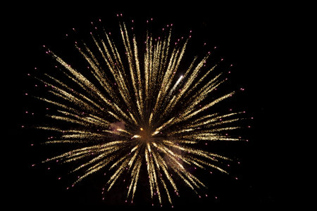 Abstract firework background with space.Celebration concept.