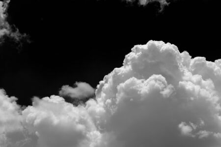 Clouds over  black background .Abstract drak.の写真素材