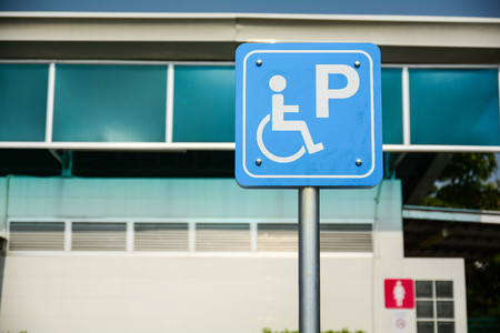 Wheelchair Access Signage , Disabled public toiletsの写真素材