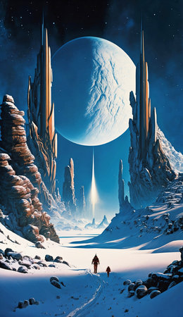 illustration of future worldの素材