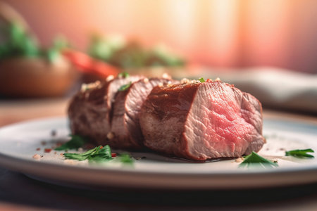 filet mignon steak close upの素材