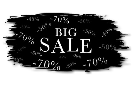 modern banner with big discounts for your customers and your store. Vector illustration.のイラスト素材