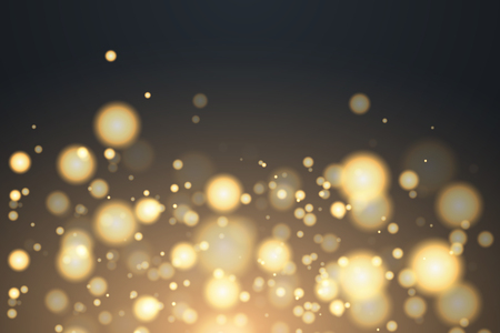 Shining bokeh isolated on transparent background. Christmas concept Vector illustrationのイラスト素材