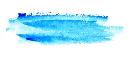 Turquoise abstract watercolor background texture. Vector stains set.のイラスト素材