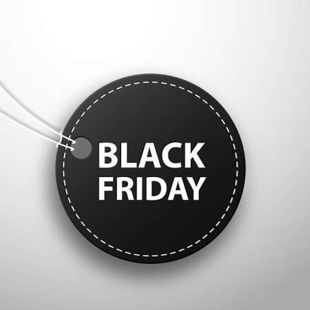 Black Friday sale black tag. Black friday sale,sale banner design template, discount tag, app iconのイラスト素材