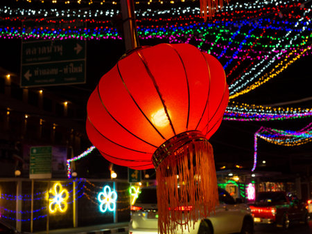 Colorful Chinese lanterns in the streets of Hoi An, Vietnam