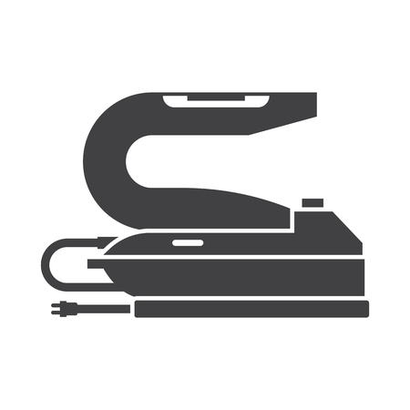 Waxing iron outline icon. Steam-iron silhouette illustration.のイラスト素材