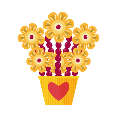 Exotic fruit bouquet with berries and other fruits carved as flowers. Romantic vegan gift.の写真素材