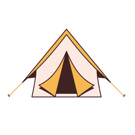Camping Tent Line Iconのイラスト素材