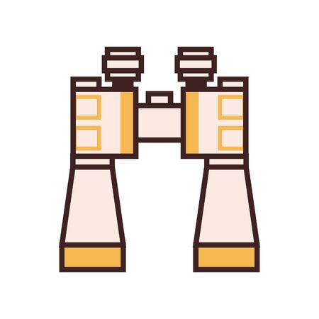 Binoculars Line Iconのイラスト素材