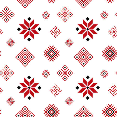 Belarus Ornament Seamless Pattern Backgroundのイラスト素材