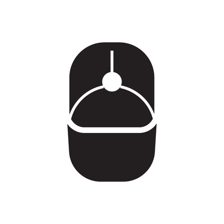 Summer Cap Top View Icon in Outline Designのイラスト素材