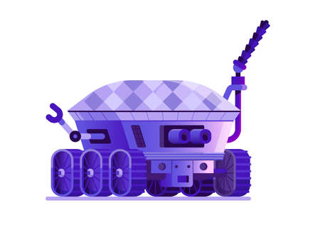 Moon Rover Robotic Space Explore Vehicleのイラスト素材