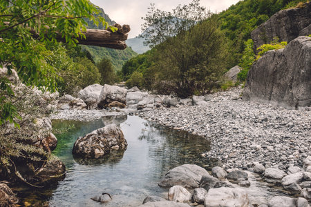 Mountain Landscape in Theth National Parkの写真素材