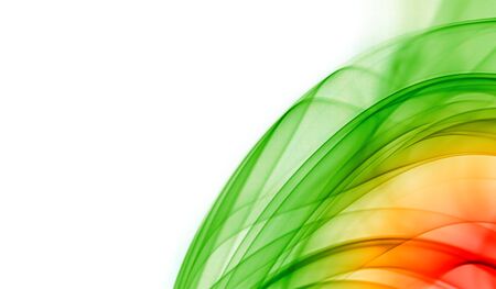 Color smoke on white backgroundの写真素材