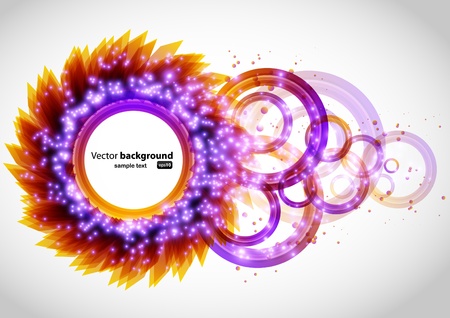 Abstract background wit color circlesのイラスト素材