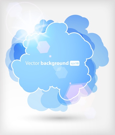 Background with an abstract cloudのイラスト素材