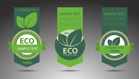 Eco labels  Vectorのイラスト素材
