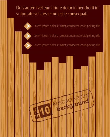 Wooden background  Vectorのイラスト素材