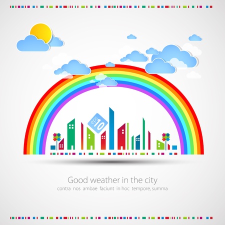 City theme background illustrationのイラスト素材