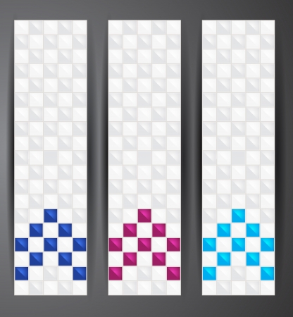 Web pixel banners  のイラスト素材