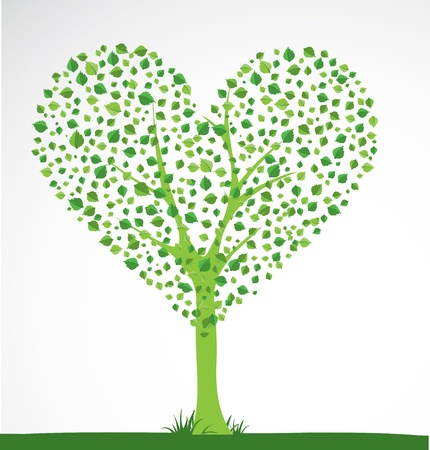 Abstract tree. Heart shape.のイラスト素材