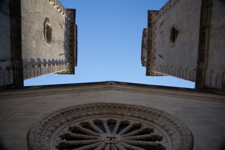 Old church window in retro gothic designの写真素材