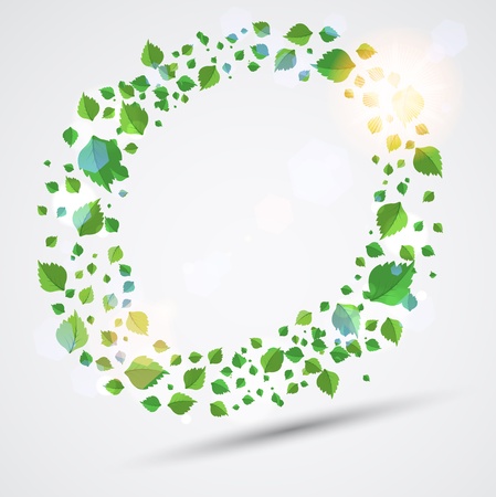 Green eco background. Vectorのイラスト素材