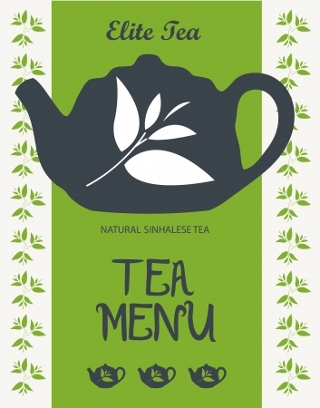 Tea menu  Vectorのイラスト素材