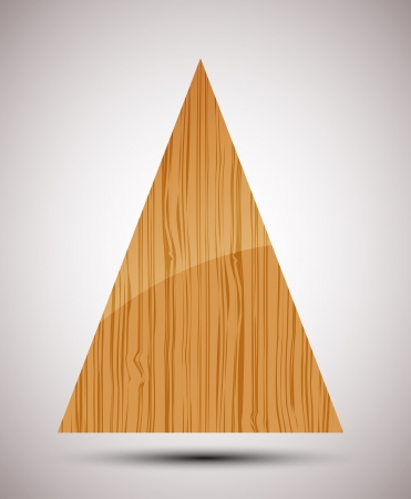Abstract Wooden Christmas Tree  Vectorのイラスト素材