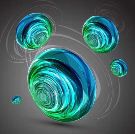 Abstract sphere background.のイラスト素材