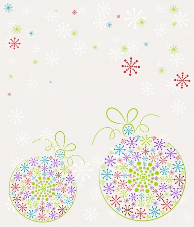 Christmas toy made from snowflakesのイラスト素材