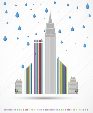 City weather. Vectorのイラスト素材