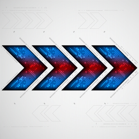 Abstract background with arrow. Pixel art. Vectorのイラスト素材