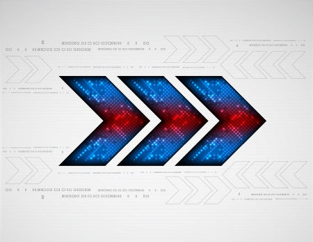 Abstract background with arrow. Pixel art. Vectorのイラスト素材