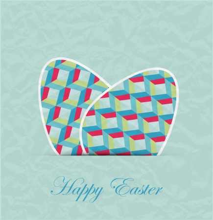 Retro easter background  Vectorのイラスト素材
