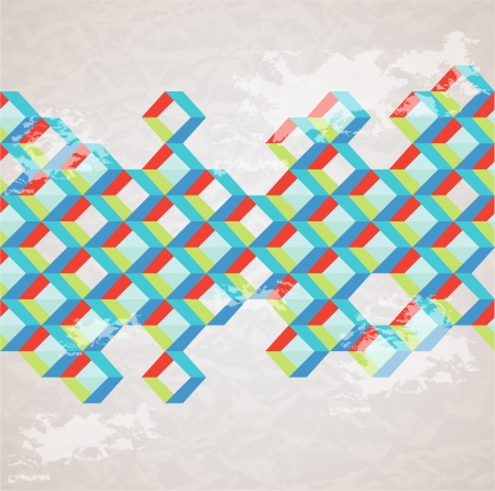 Abstract retro-style background  Vectorのイラスト素材