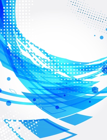 Abstract blue background. Halftone theme. Vectorのイラスト素材
