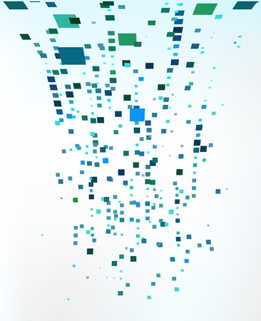 Abstract background with the chaotically located  rectanglesのイラスト素材