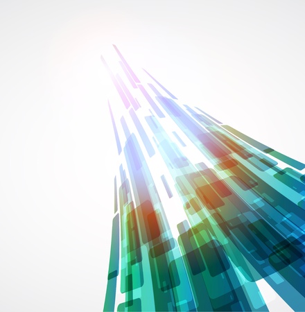 Abstract fly squares shapes vector backgroundのイラスト素材