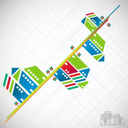 Abstract city backgroundのイラスト素材