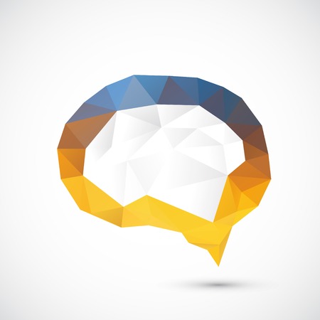 Brain triangle backgroundのイラスト素材