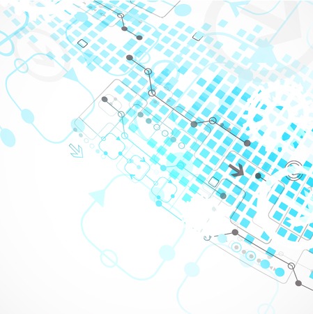 Abstract blue  technology business backgroundのイラスト素材