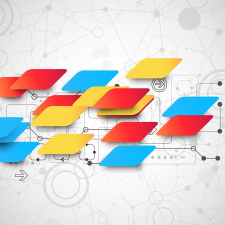 Abstract multicolored technology business backgroundのイラスト素材